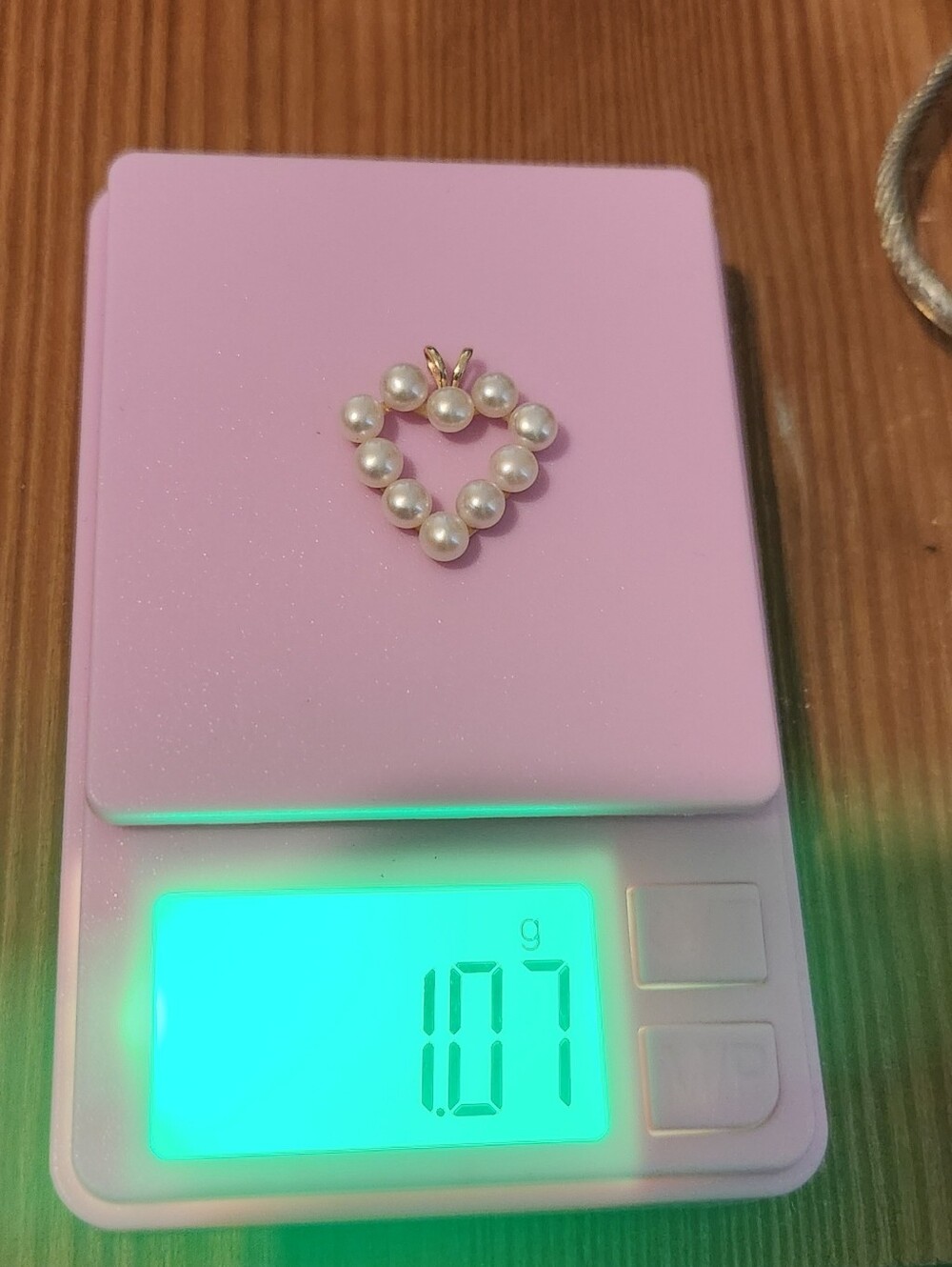 14kt Gold & Seed Pearl Pendant